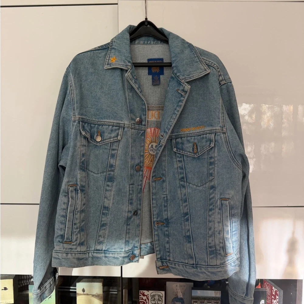 CIRQUE DU SOLEIL 90s Vintage Denim Jacket, Made in Canada - Picture 2 of 5